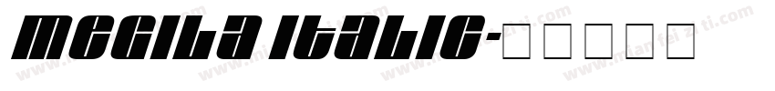 Megila Italic字体转换